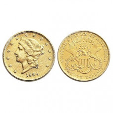 1864 Gold $20 Double Eagle