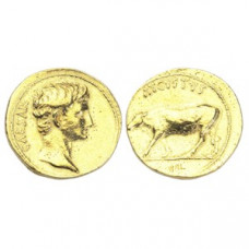 Aureus of Augustus - Heifer