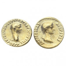 Aureus of Claudius and Agrippina