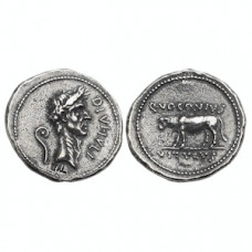 Denarius of Julius Caesar - Bull