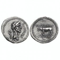 Denarius of Julius Caesar - Bull