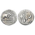 Denarius of Julius Caesar - Elephant