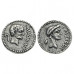 Denarius of Mark Antony and Julius Caesar