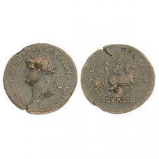 Sestertius of Nero - Horseman