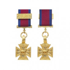 Army Gold Cross - Toulouse Clasp - Miniature