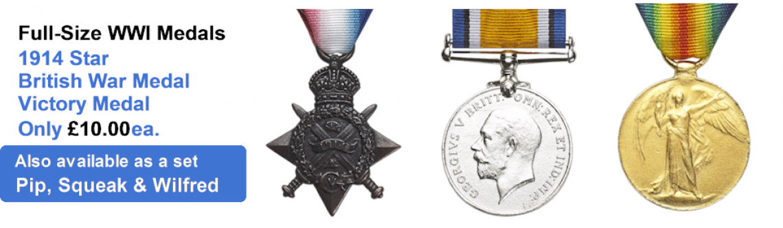 Full-Size WWI Medals